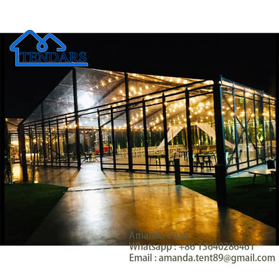 Wind-Resistant Outdoor Party Marquee Tents Waterproof PVC Aluminum Alloy Frame Canopy Structure