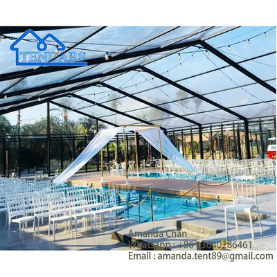 Clear-Span Family Party Marquee Tents Hard-Pressed Aluminum Double-Layer Roof Canopy Structure