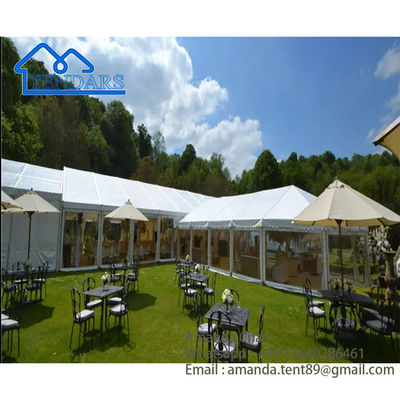5x10m Reinforced Alloy Frame Party Marquee Tent Full Sidewall Kit Fire-Retardant PVC Canopy for Backyard Events