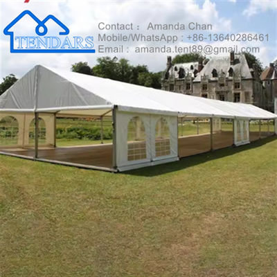 New PVC Fabric Aluminum Frame commercial outdoor White Cloth Canopy Tent With Windows Outdoor Events Event Marquee Tent