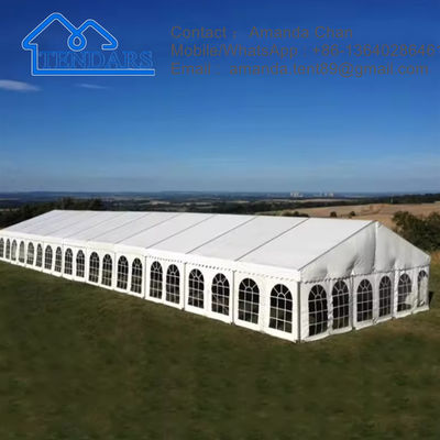 Galvanized Steel Frame 8x8m Wide Party Marquee Tent 850g/m² PVC Fabric Clear Span Design for Birthday Celebrations