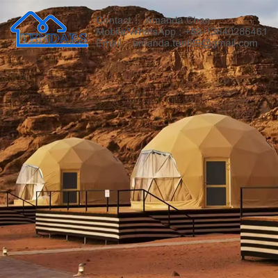 Trade Show Tent Igloo Geodesic Dome Steel Structure Camping Tent Hotel Glamping Round Dome Tent