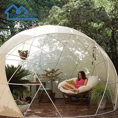 Outdoor Large Holiday Hotel Commercial Transparent Canvas Geodesic Dome House Tent For Sale