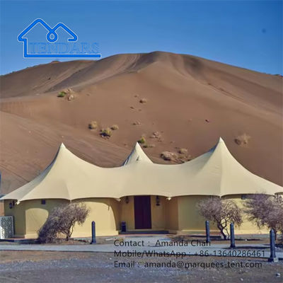 Outdoor Luxury Eco Resort Hotel Tent Membrane Structure House With Bathroom