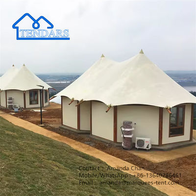 Outdoor Luxury Family Membrane Structure Safari Resort Hotel Tent With Bathroom
