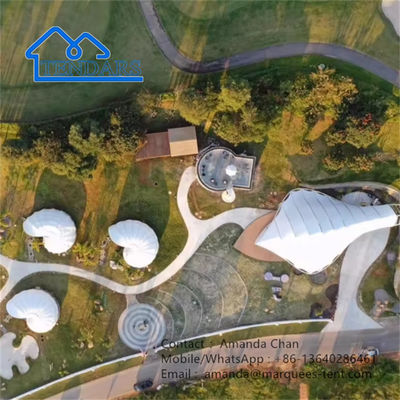 Snail Shape Permanent Outdoor Tent Prefab Eco Lodge Membrane Structure Tent