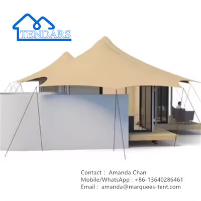 Wooden Structure Large Space Outdoor Glamping Hotel Tent For Yourself Require