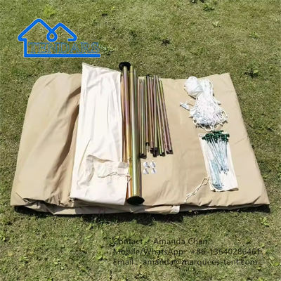 Waterproof Outdoor Safari Glamping Canvas Tent For Awning Rain Cover Tent