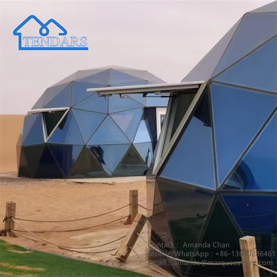 Outdoor Aluminum Camping Hotel Dome House Glass Tent For Glamping Event