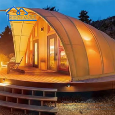 Long Life Camping Luxury Glamping Shell Shape Hotel Tent For Resort Outdoor