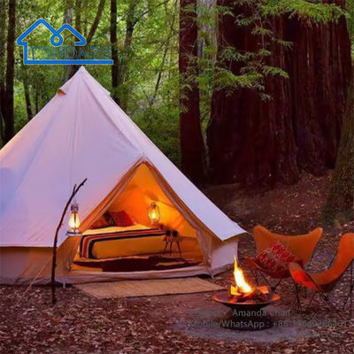 Luxury Large Outdoor Family Camping Canvas Bell Tent Teepee Yurt Glamping Tent