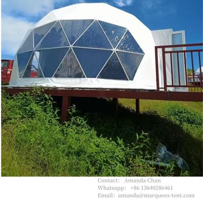 Outdoor Waterproof Customized Luxury Hotel Dome Glamping Tent Resort Tensile With PVDF Membrane