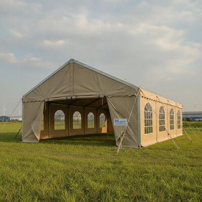Clear-View Square Party Marquee Tents Extruded Aluminum Alloy Frame PVC Window Panel Canopy Structure