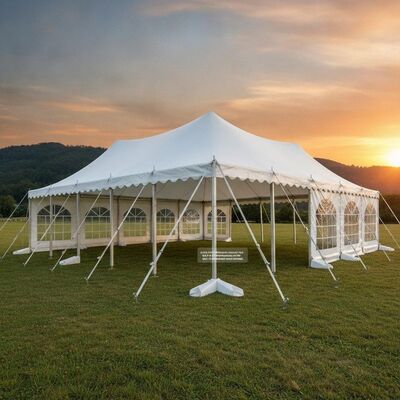 Anchored Executive Party Marquee Tents Extruded Aluminum Alloy Frame European Standard System Canopy Structure