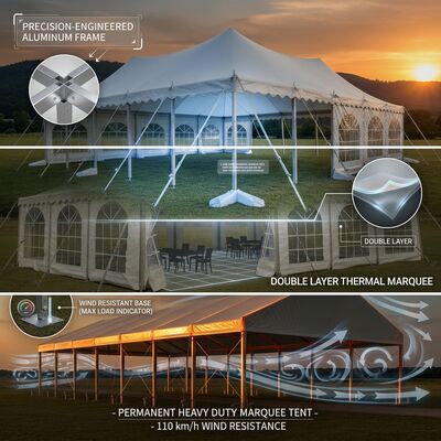 Product-Launch Party Marquee Tents A-Frame Waterproof ABS Solid Wall Panel Event Canopy Structure