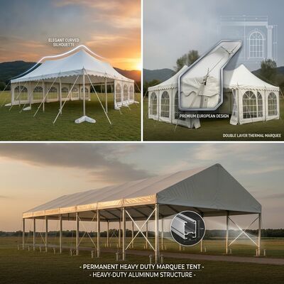 Fashion-Show Party Marquee Tents A-Frame Waterproof ABS Solid Wall Panel Runway Canopy Structure