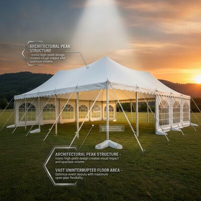 Wooden-Flooring Fashion Party Marquee Tents A-Frame Cassette Runway Show Canopy Structure