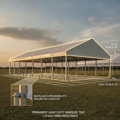 Banquet Catering Party Marquee Tents Clear-Span PVC Sidewall Windows Event Canopy Structure