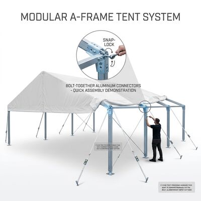 Fire-Retardant Square Party Marquee Tents Extruded Aluminum Alloy Frame PVC Canopy Outdoor Shelter Structure