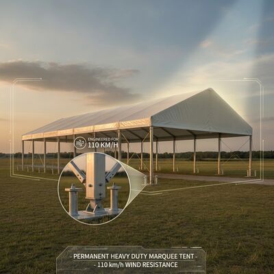 Waterproof Extended Party Marquee Tents Extruded Aluminum Alloy Frame PVC Roof Outdoor Shelter Structure