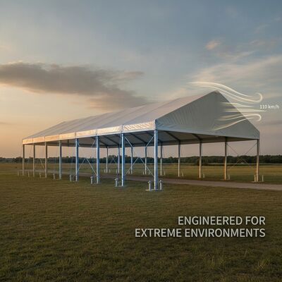 Wind-Resistant Mid-Size Party Marquee Tents Extruded Aluminum Alloy Frame Outdoor Shelter Canopy Structure