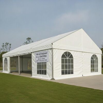 Fire Retardant B1 M2 Certified Party Marquee Tent PVC Fabric Canopy DIN 4102 Tested Safety Event Structure