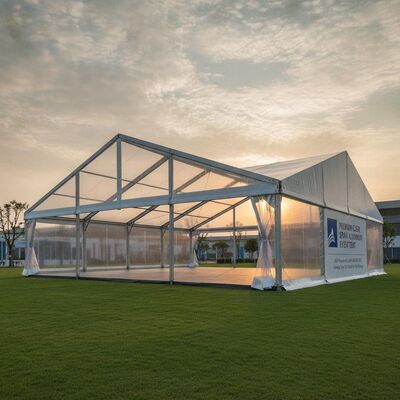 Premium Clear Span Aluminum Event Tent TUV Rheinland Certified DIN EN 13782 German Trade Fair Exhibition Party Marquee