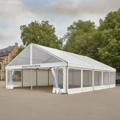 All-Weather Waterproof Aluminum Party Marquee Tent PVC Cover for Belgian Outdoor Events Rental Market