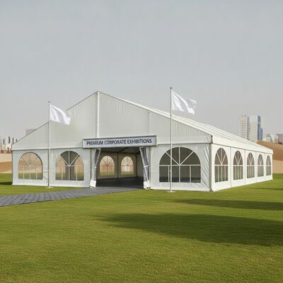 Premium Party Marquee Tent Waterproof PVC Coated Canopy Aluminum Alloy Frame for Kuwait Corporate Exhibitions
