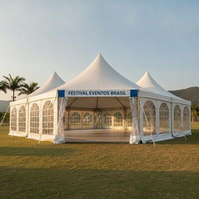Party Marquee Tent Waterproof Event Canopy Aluminum Frame for Brazil Outdoor Festivals Gatherings