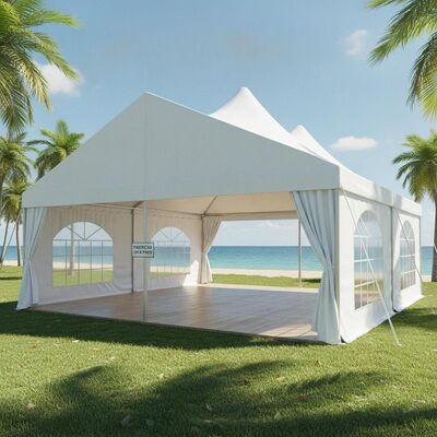 UV-Resistant Party Marquee Tent Fire Retardant PVC Canopy for Brazil Tropical Climate Event Shelter