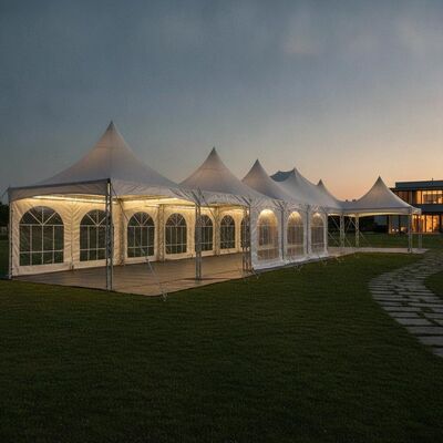 Expandable Party Marquee Tent Interlocking Modular Design Rapid Assembly Event Canopy