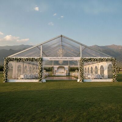 Clear Span Party Marquee Tent Aluminum Frame Large Wedding Event Canopy Kazakhstan