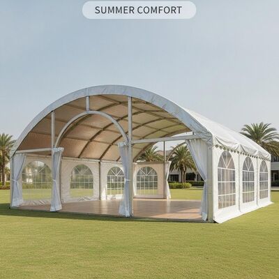 Insulated Roof Aluminum Frame Party Marquee Tent Thermal Lining for Hot Summer Outdoor Celebrations