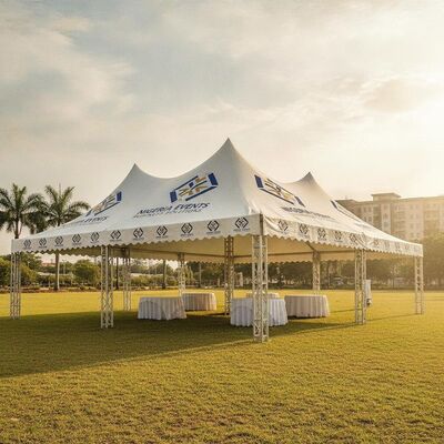 Custom Logo Printed Aluminum Party Marquee Tent Nigeria Business Branding Events